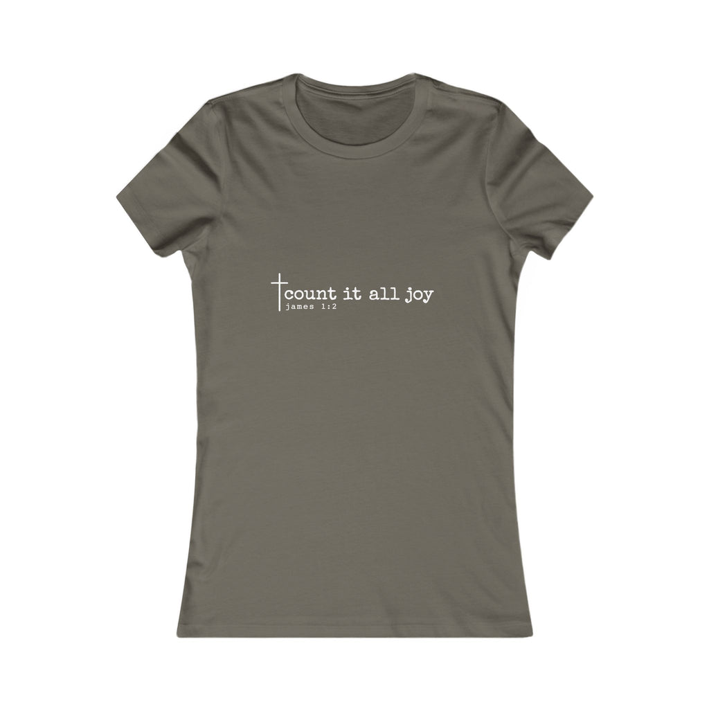Count It All Joy Women’s Christian Tee | BEHOLD HER MARGINS | James 1:2
