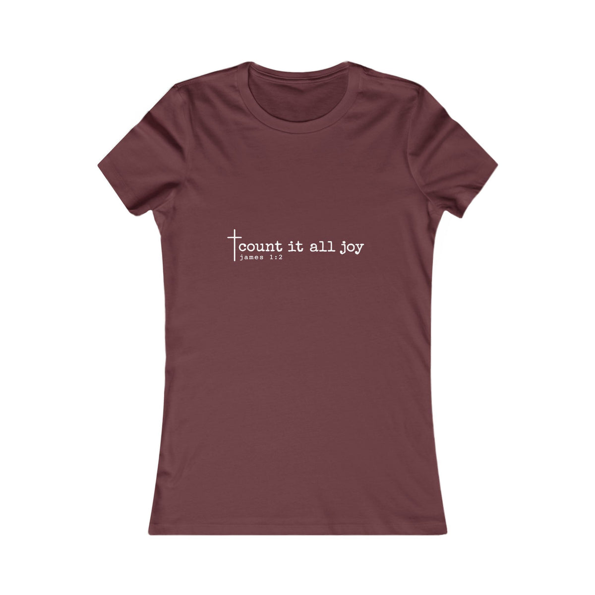 Count It All Joy Women’s Christian Tee | BEHOLD HER MARGINS | James 1:2