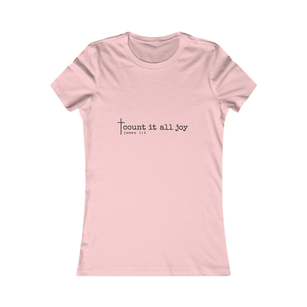 Count It All Joy Women’s Christian Tee | BEHOLD HER MARGINS | James 1:2