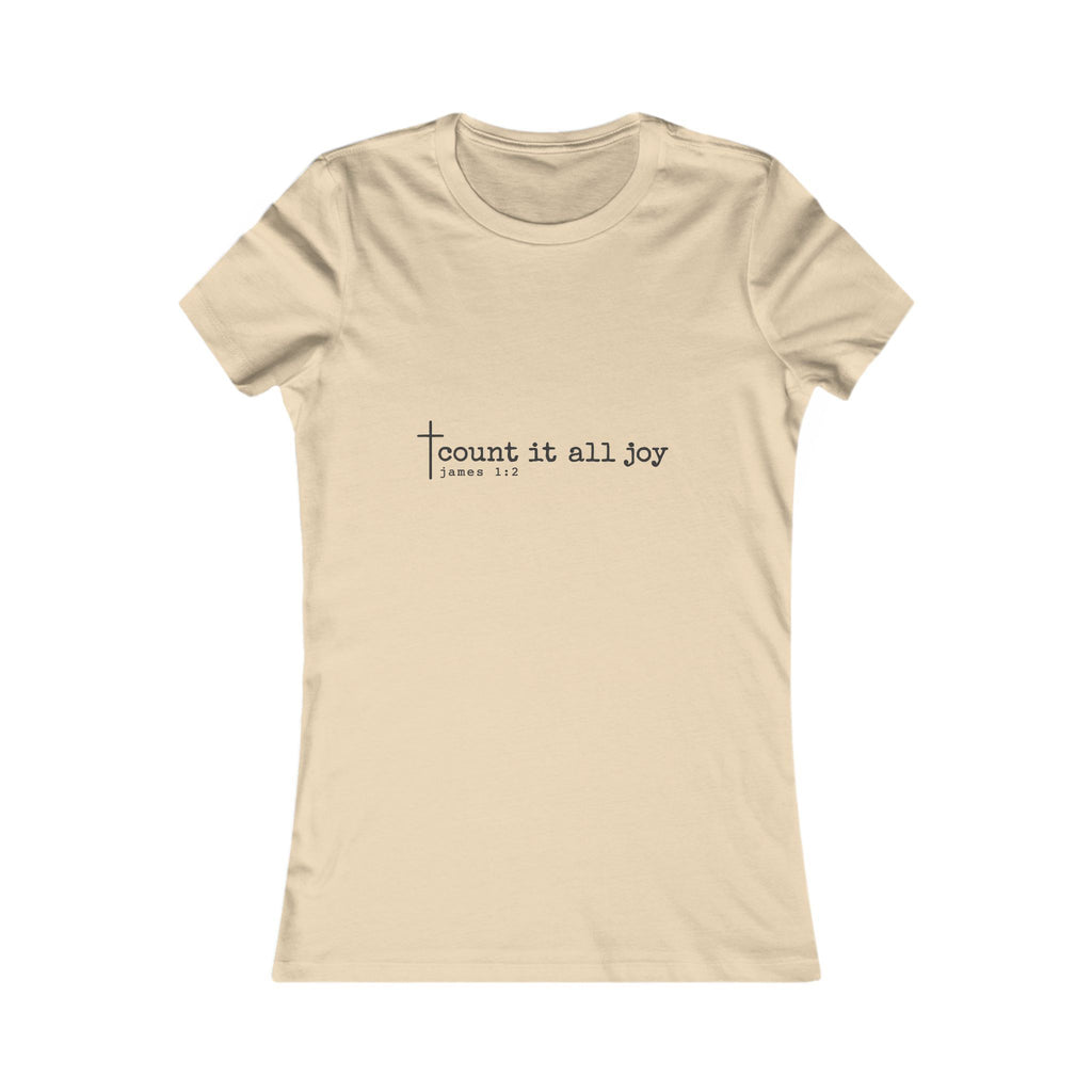 Count It All Joy Women’s Christian Tee | BEHOLD HER MARGINS | James 1:2