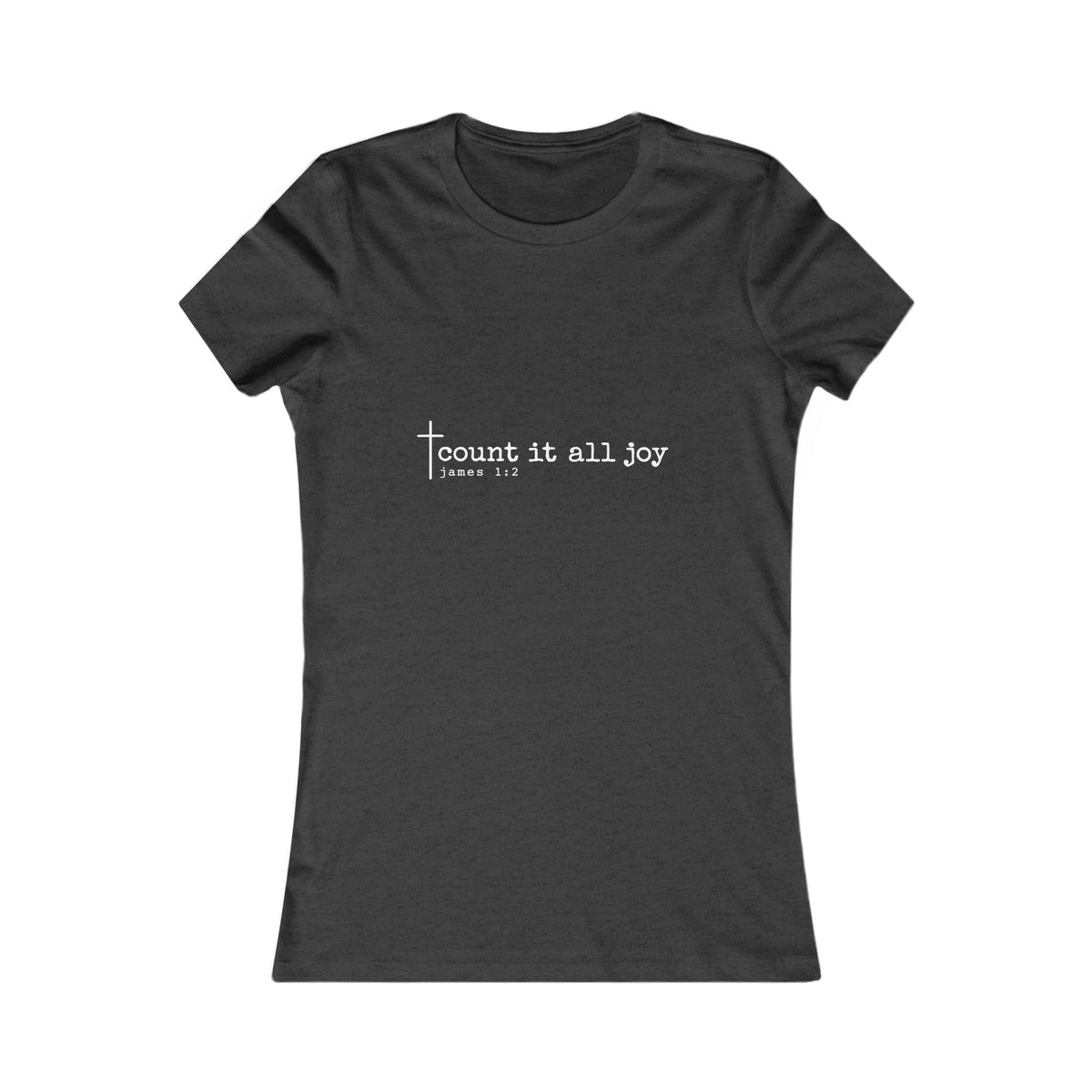 Count It All Joy Women’s Christian Tee | BEHOLD HER MARGINS | James 1:2