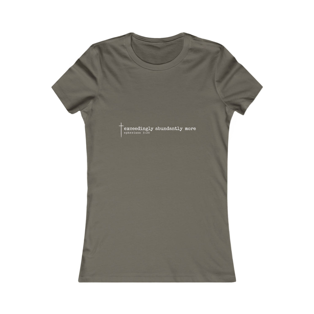 Exceedingly Abundantly More Women’s Christian Tee | BEHOLD HER MARGINS | Ephesians 3:20