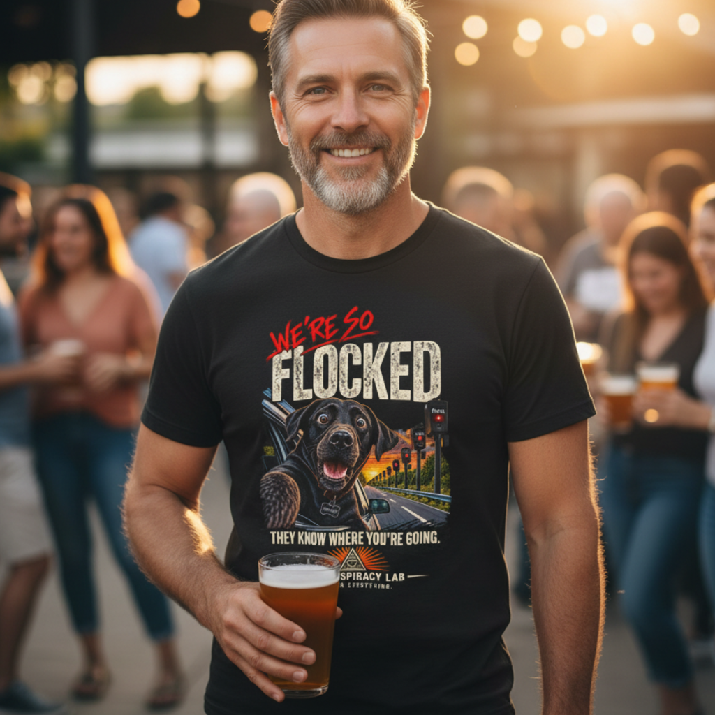 FLOCKED | Flock Camera Surveillance T-Shirt | The Conspiracy Lab