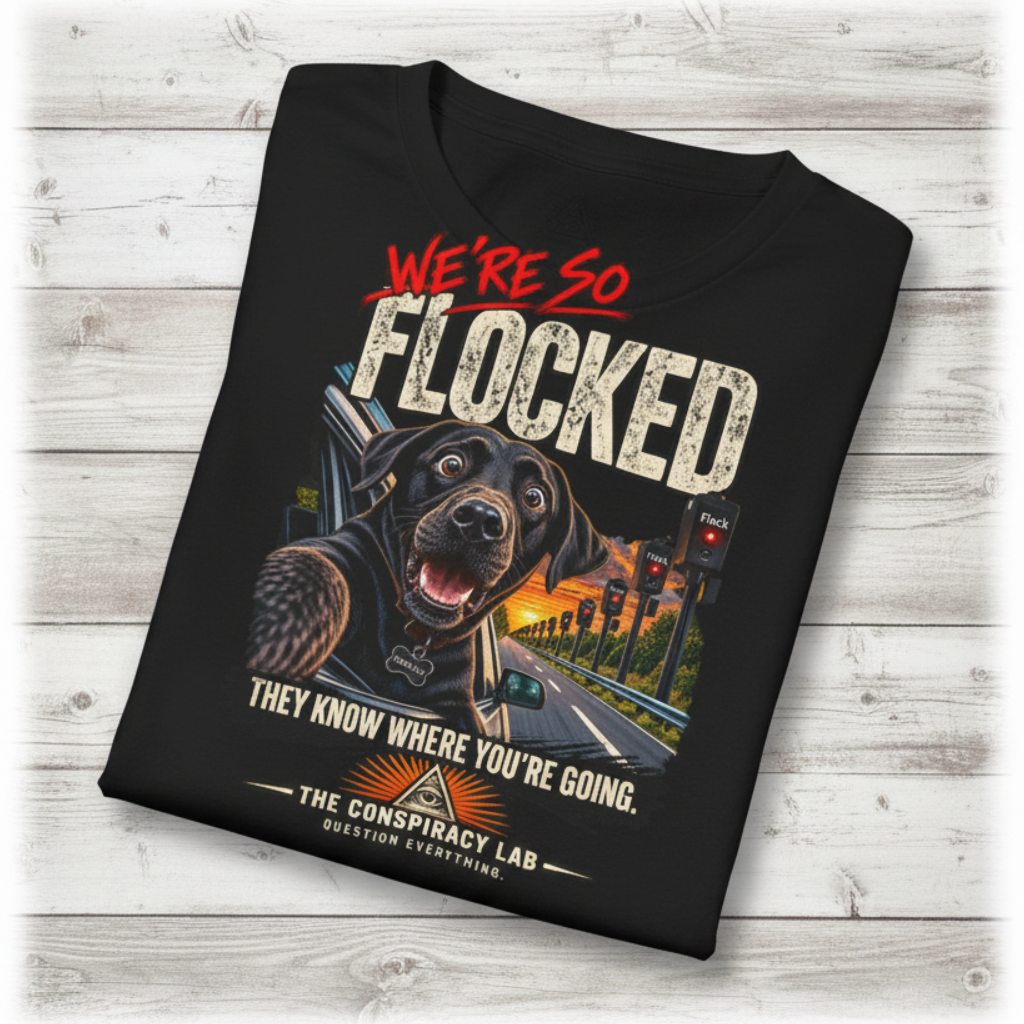 FLOCKED | Flock Camera Surveillance T-Shirt | The Conspiracy Lab