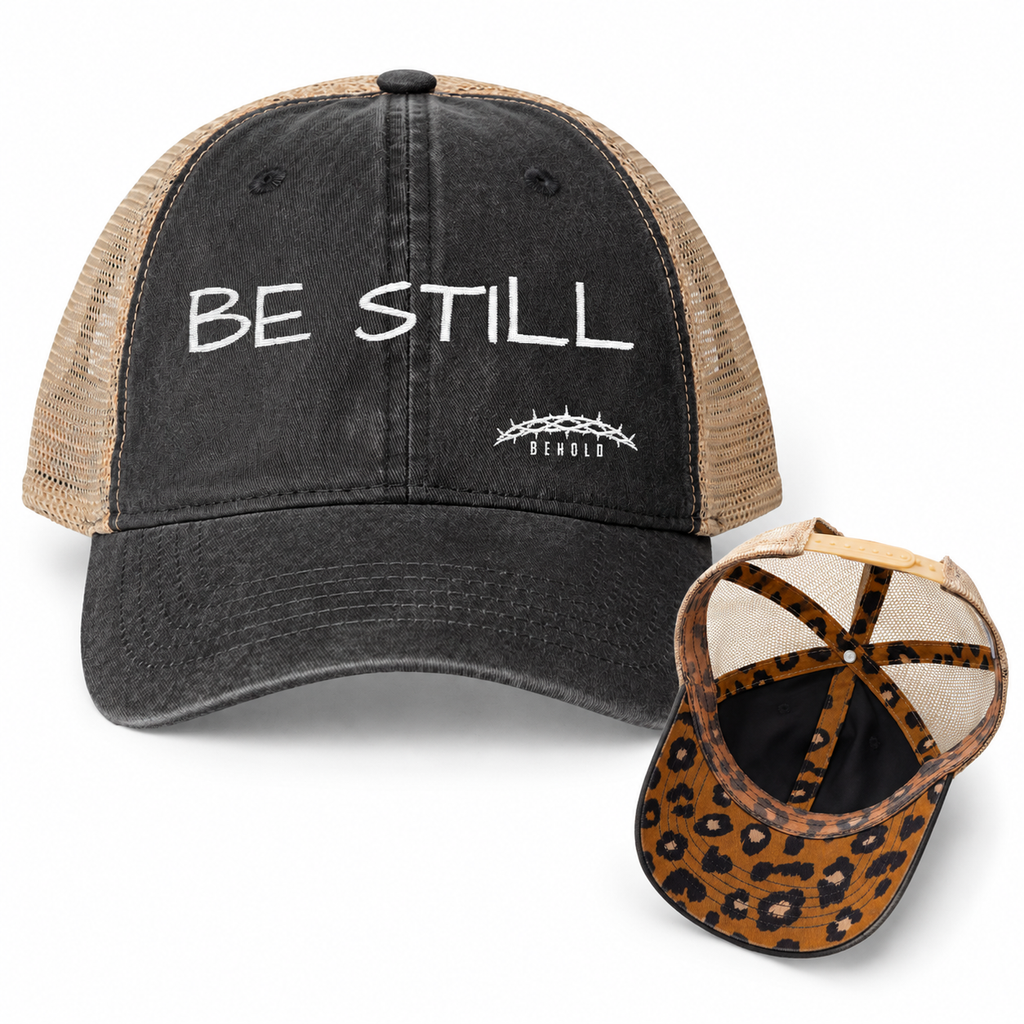 BE STILL Women's Christian Washed Mesh-Back Hat
