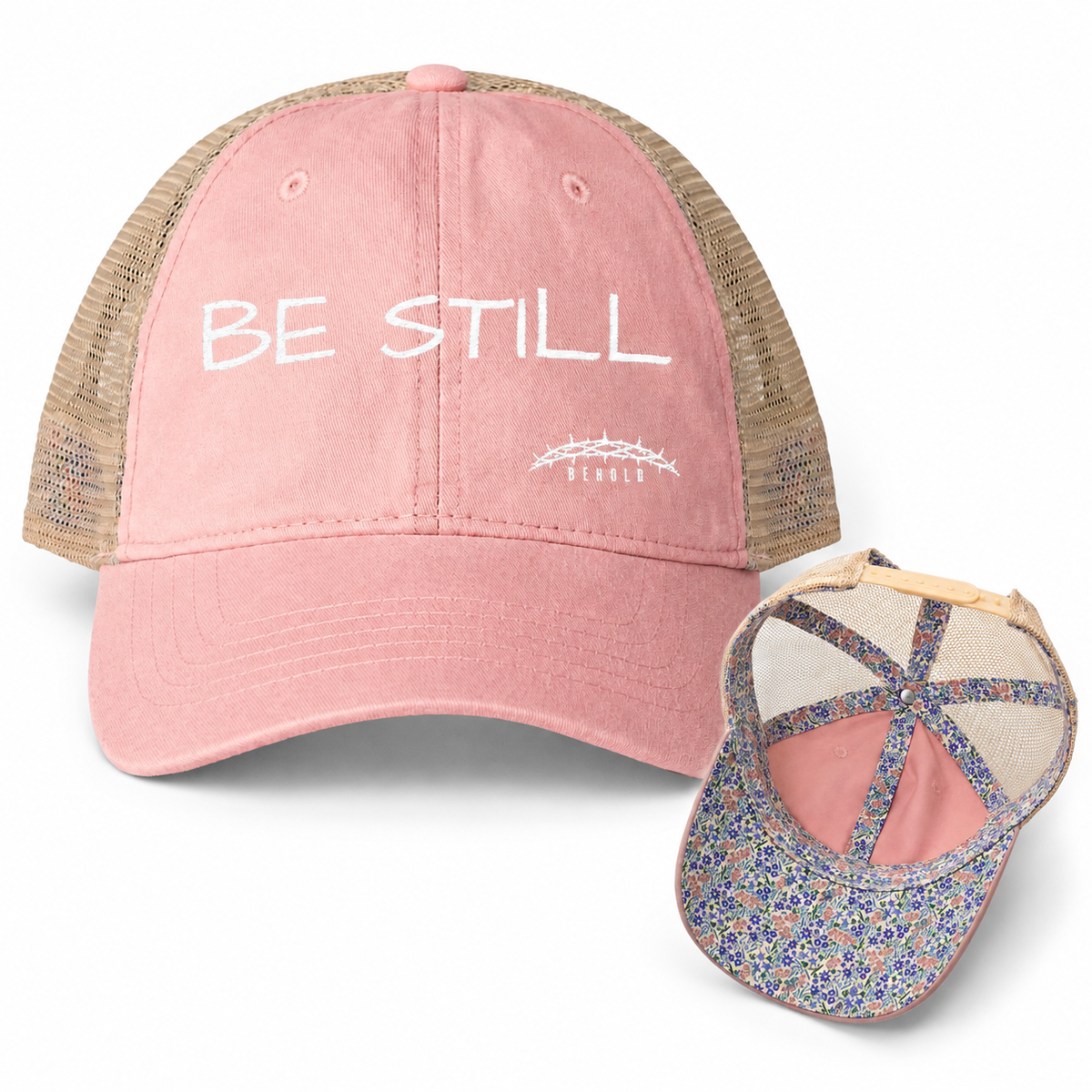 BE STILL Women's Christian Washed Mesh-Back Hat