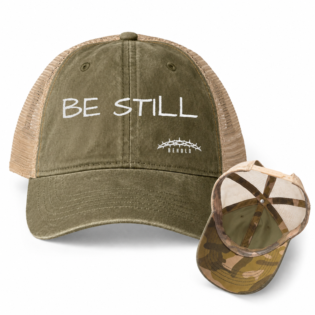 BE STILL Women's Christian Washed Mesh-Back Hat