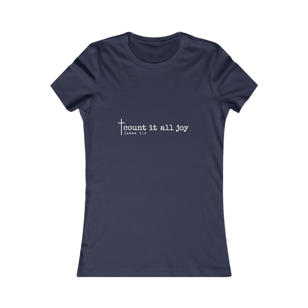 Count It All Joy Women’s Christian Tee | BEHOLD HER MARGINS | James 1:2