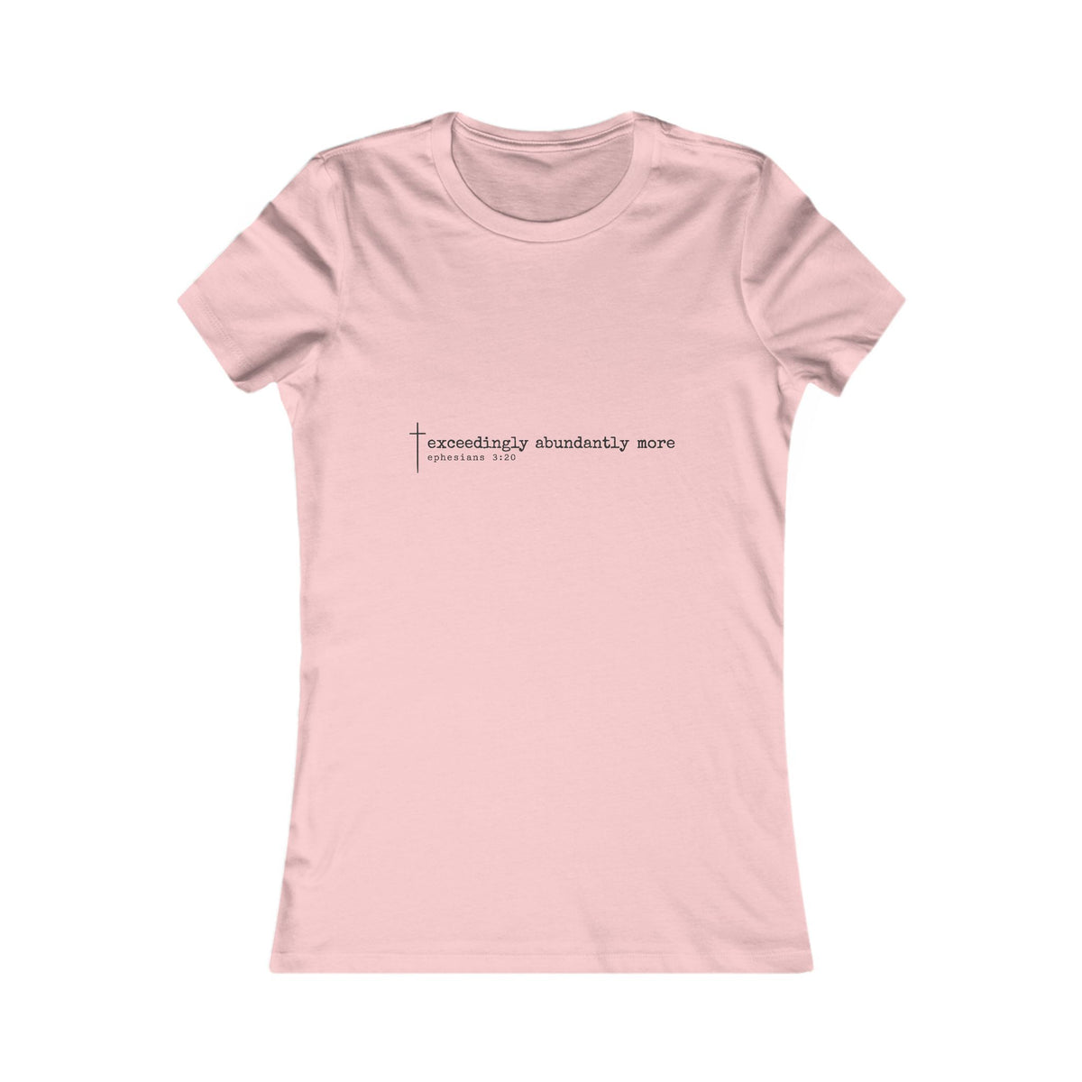 Exceedingly Abundantly More Women’s Christian Tee | BEHOLD HER MARGINS | Ephesians 3:20